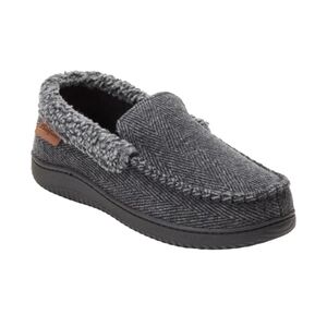 Dearfoams Men's Gray Slip-On Loafers Size L (11-12)